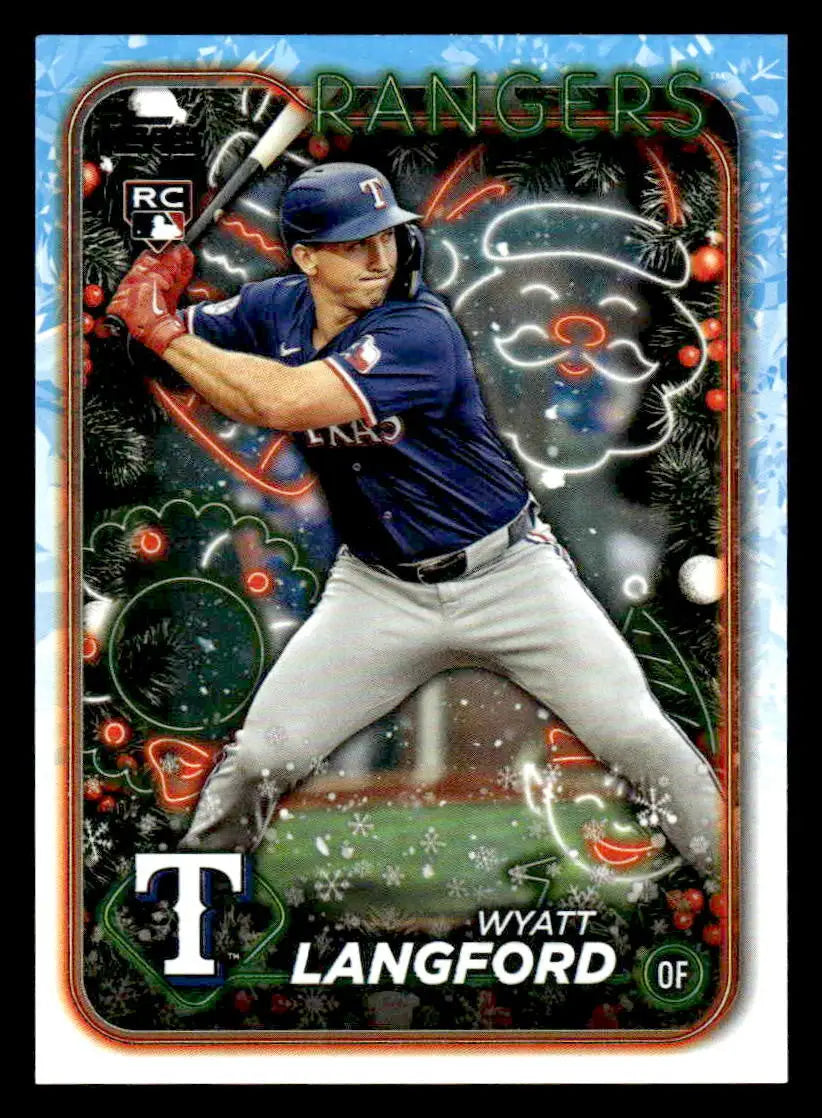 2024 Topps Holiday #H113 Wyatt Langford - Baseball Card Single