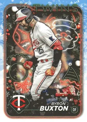 2024 Topps Holiday #H114 Byron Buxton NM-MT Twins ID:76668 - Baseball Card Single