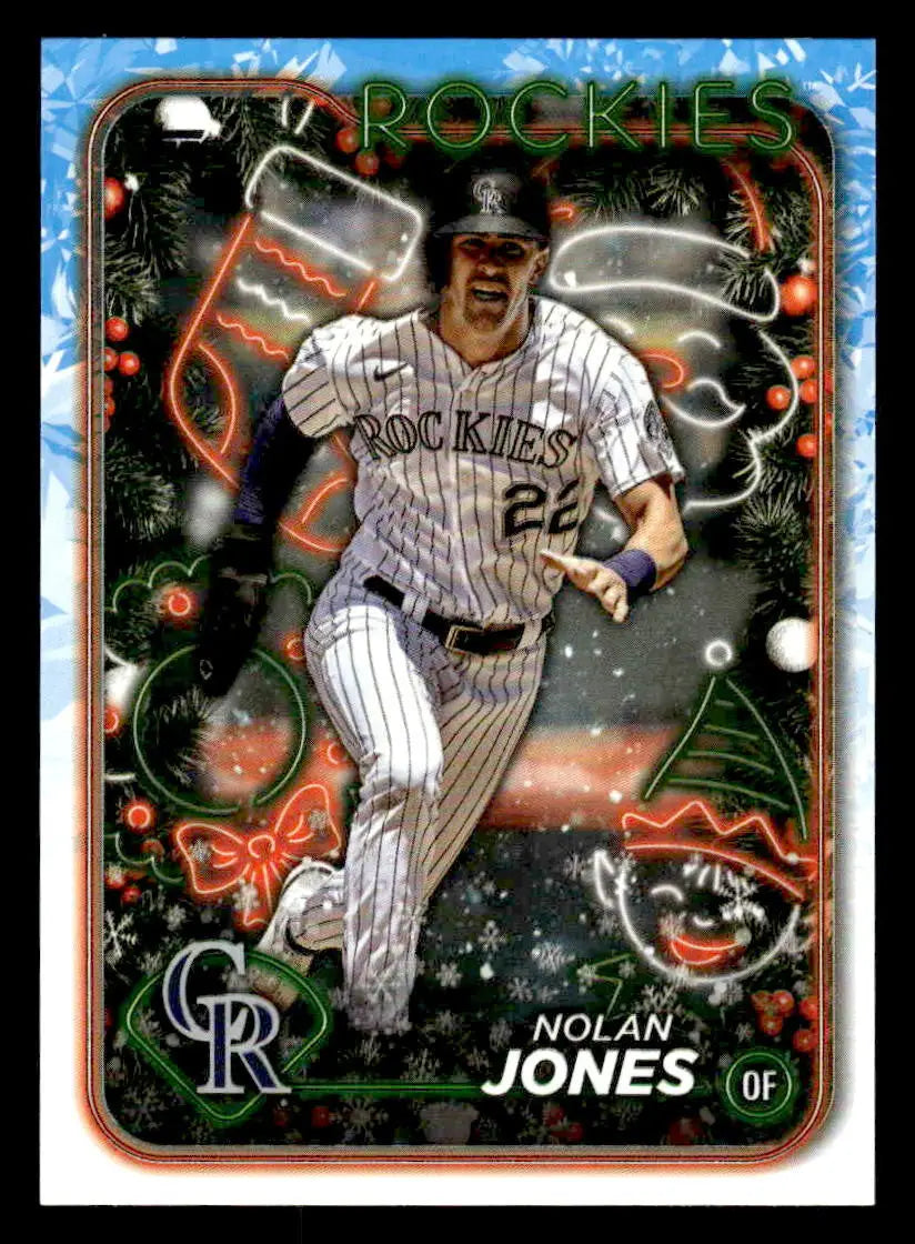 2024 Topps Holiday #H115 Nolan Jones - Baseball Card Single