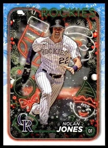 2024 Topps Holiday #H115 Nolan Jones NM-MT Rockies ID:76669 - Baseball Card Single