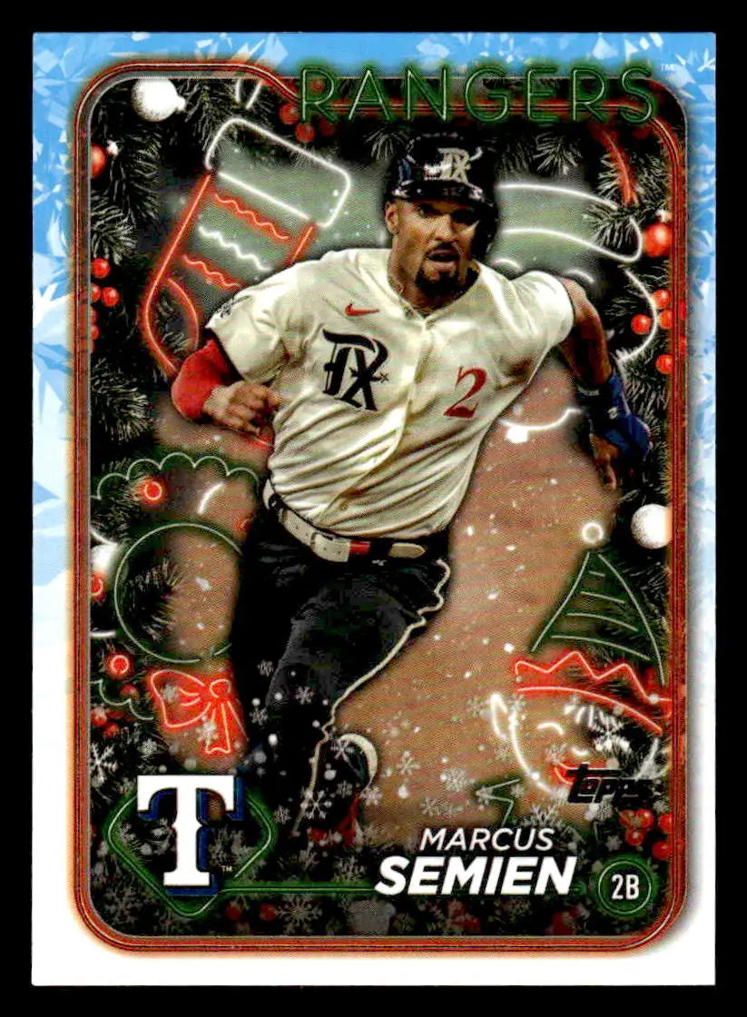 2024 Topps Holiday #H116 Marcus Semien - Baseball Card Single