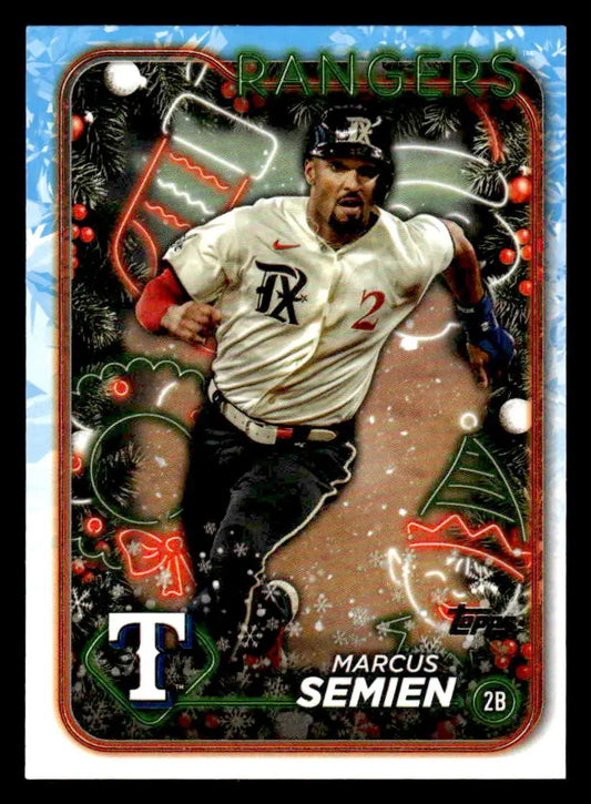 2024 Topps Holiday #H116 Marcus Semien - Baseball Card Single