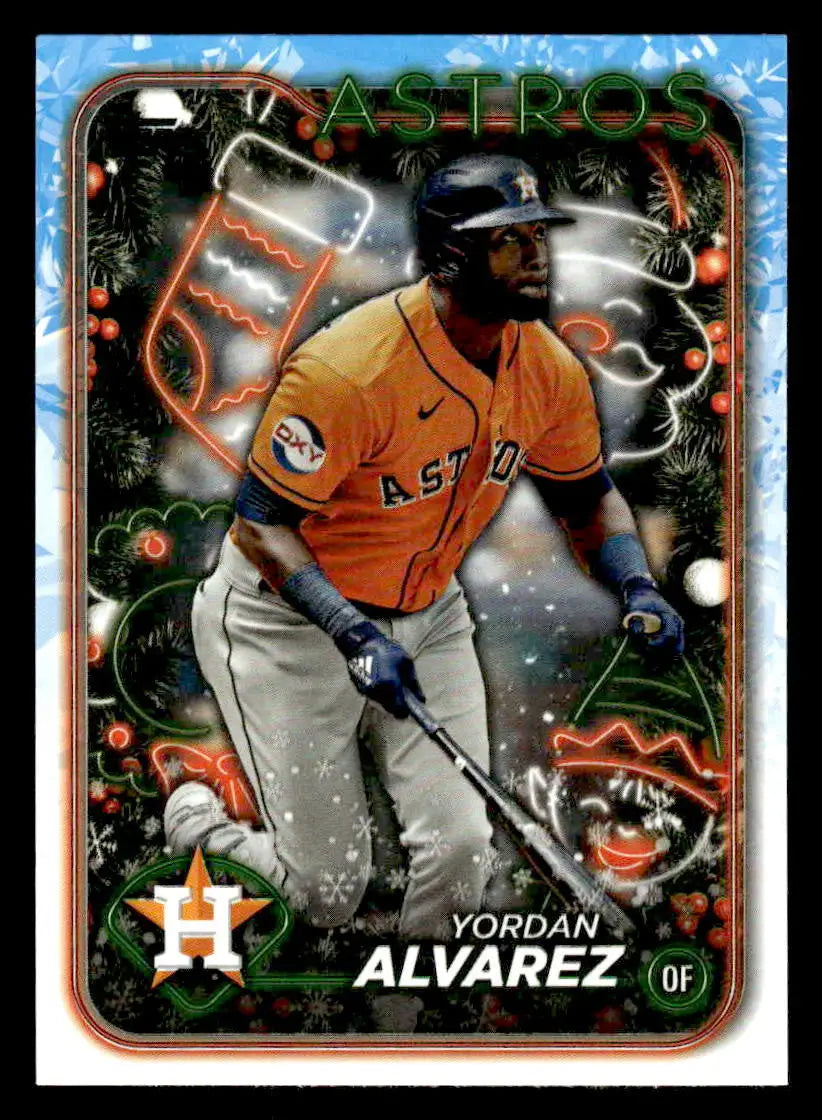 2024 Topps Holiday #H117 Yordan Alvarez - Baseball Card Single