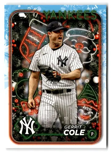 2024 Topps Holiday #H12 Gerrit Cole NM-MT Yankees ID:74787 - Baseball Card Single