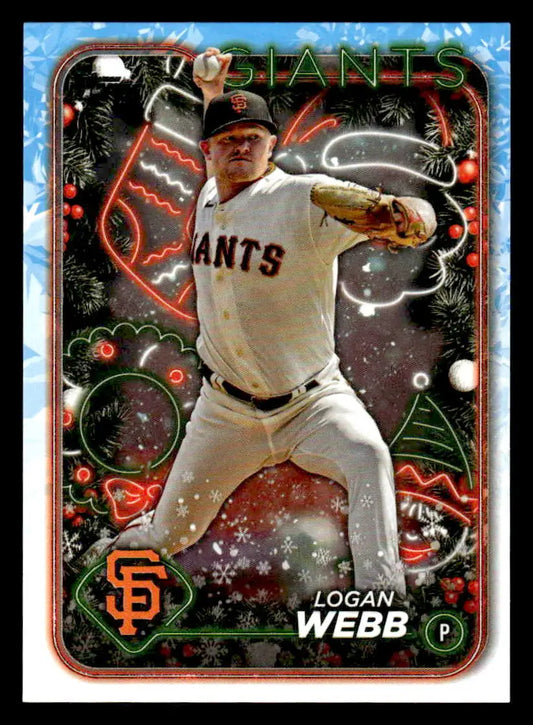 2024 Topps Holiday #H122 Logan Webb - Baseball Card Single