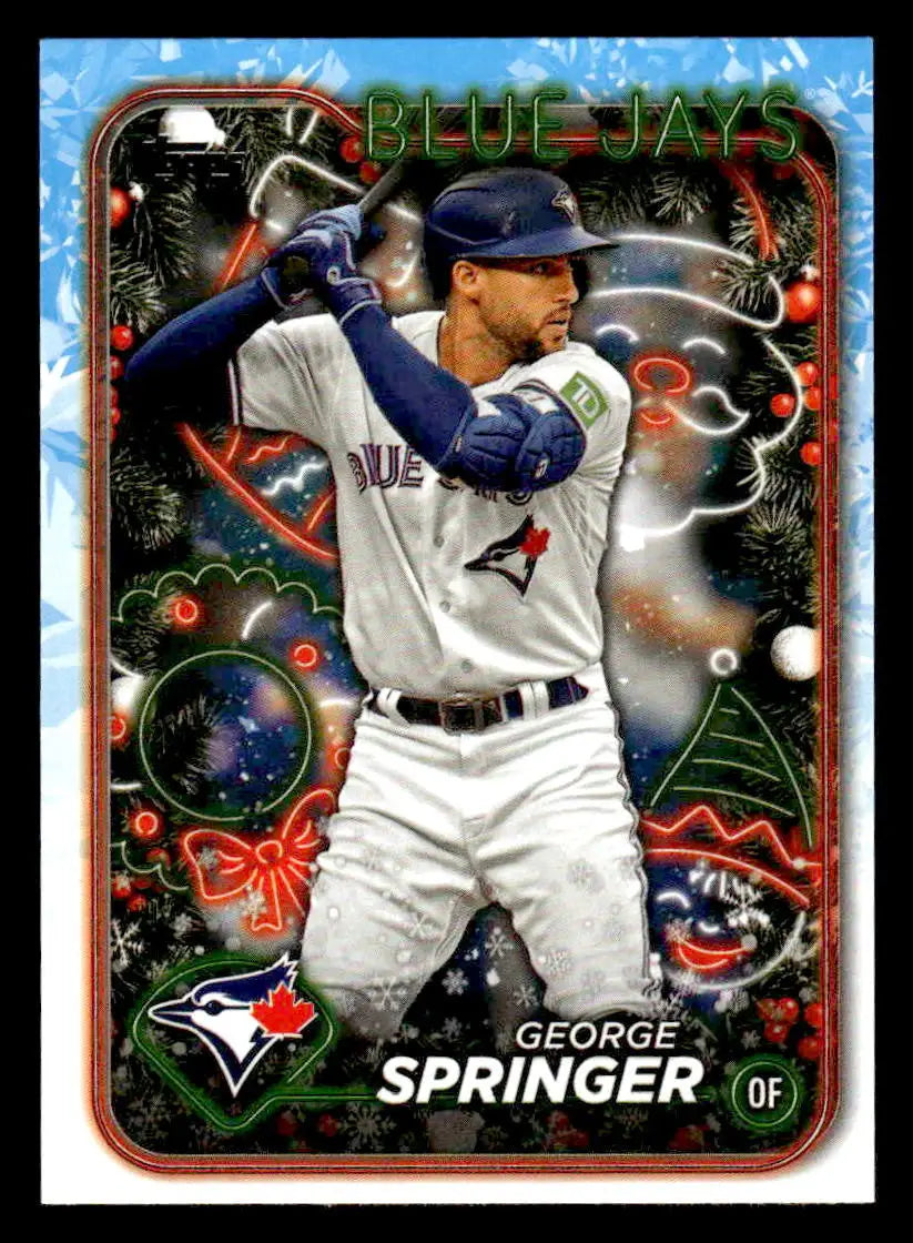 2024 Topps Holiday #H124 George Springer - Baseball Card Single