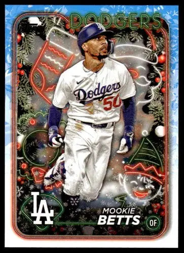 2024 Topps Holiday #H135 Mookie Betts NM-MT Dodgers ID:76689 - Baseball Card Single