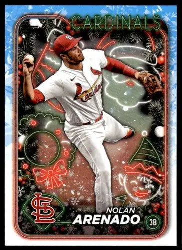 2024 Topps Holiday H139 Nolan Arenado baseball card NM-MT front view