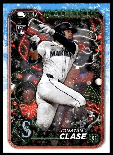 2024 Topps Holiday #H14 Jonatan Clase NM-MT RC Rookie Blue Jays ID:75376 - Baseball Card Single