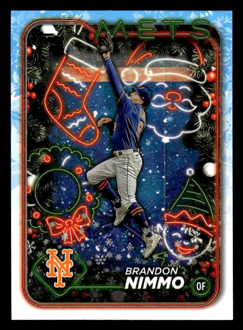 2024 Topps Holiday #H142 Brandon Nimmo - Baseball Card Single