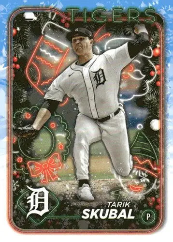 2024 Topps Holiday #H144 Tarik Skubal NM-MT Tigers ID:76698 - Baseball Card Single