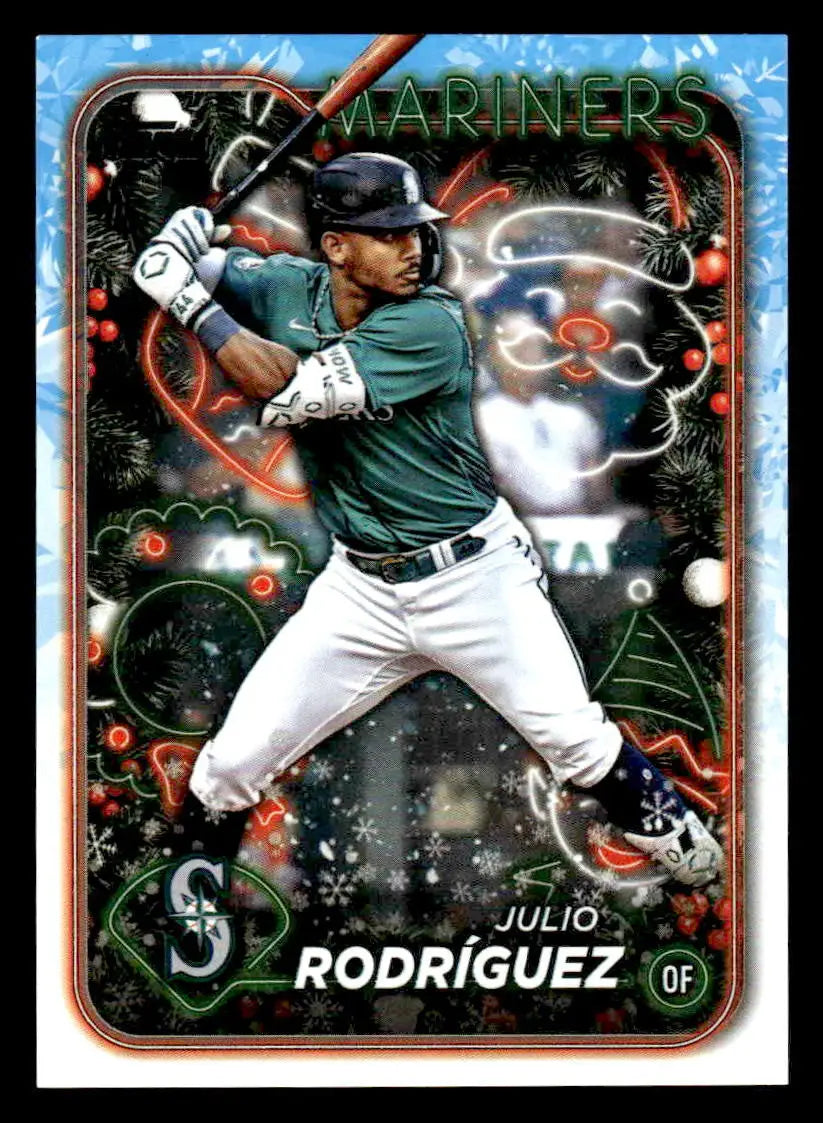 2024 Topps Holiday #H153 Julio Rodríguez - Baseball Card Single