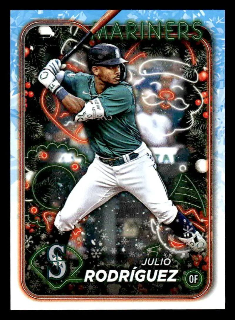 2024 Topps Holiday #H153 Julio Rodríguez - Baseball Card Single