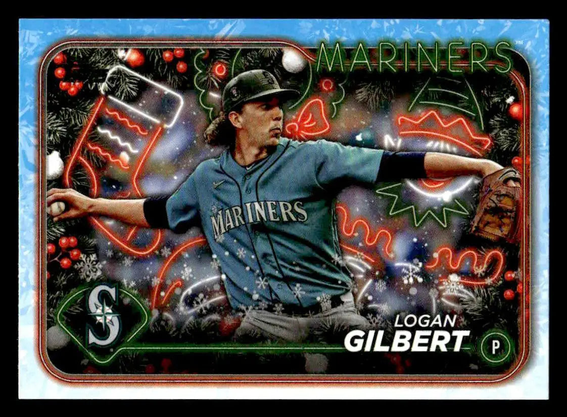 2024 Topps Holiday #H156 Logan Gilbert - Baseball Card Single