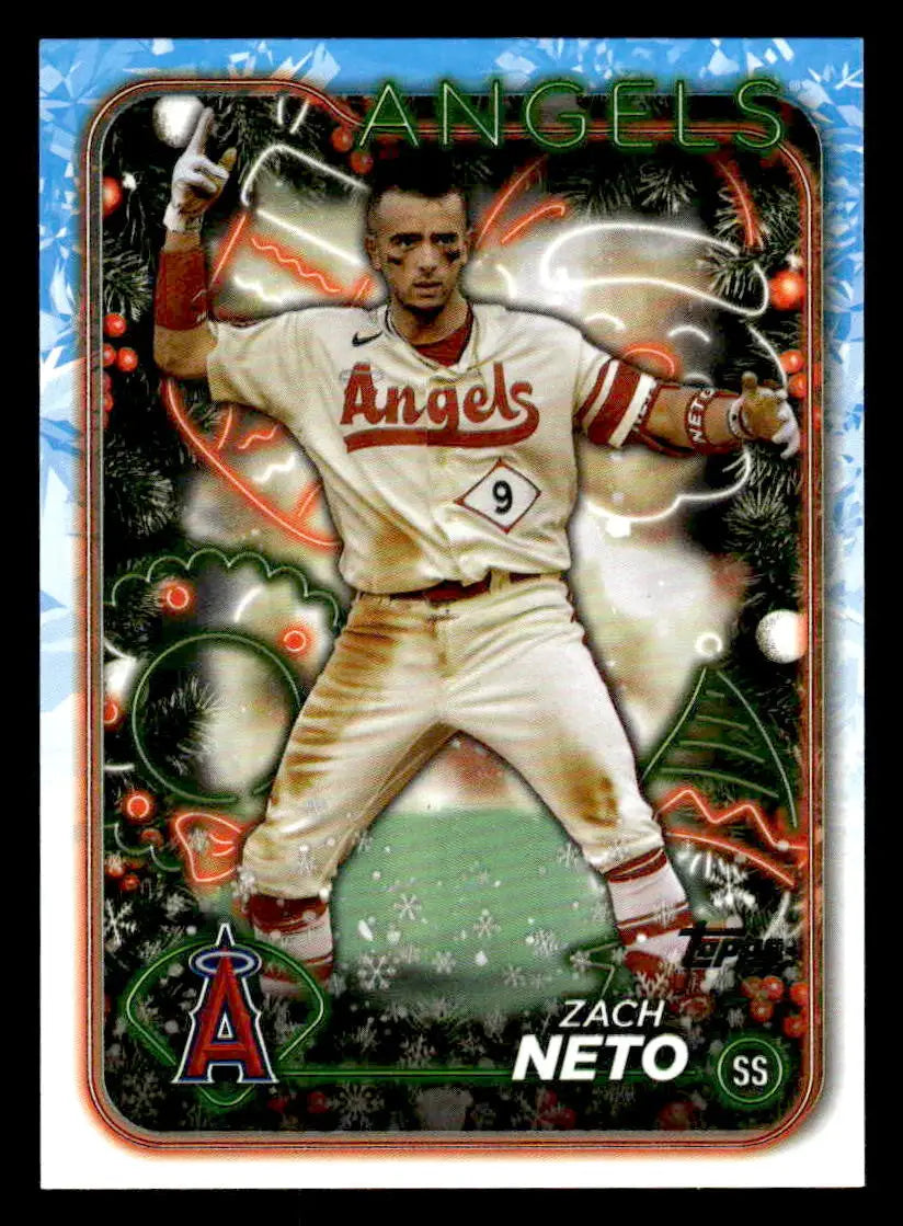 2024 Topps Holiday #H157 Zach Neto - Baseball Card Single