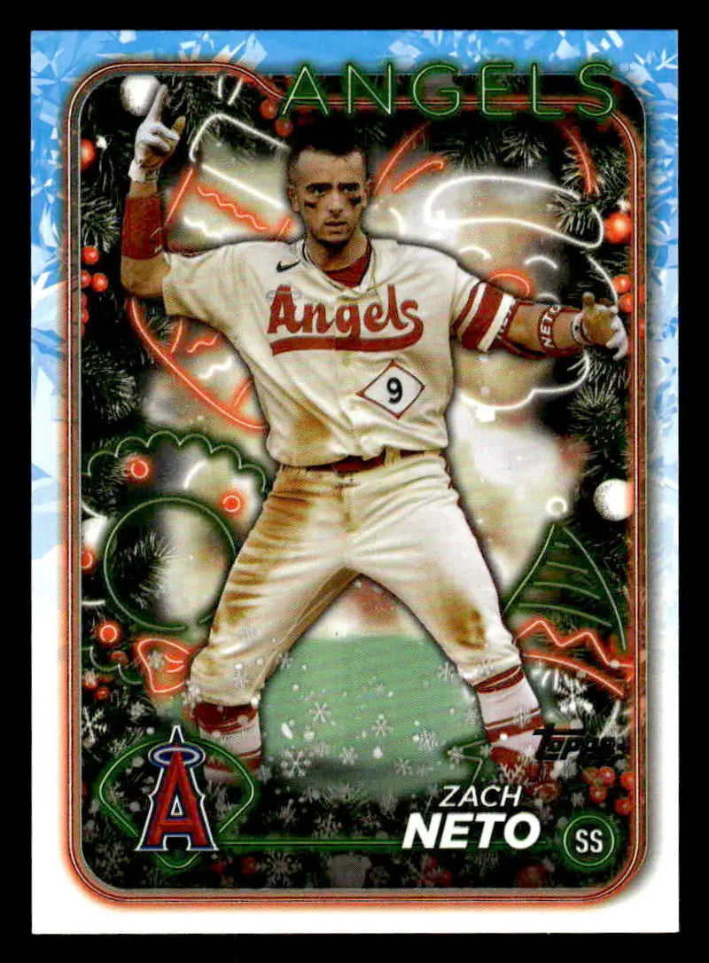 2024 Topps Holiday #H157 Zach Neto - Baseball Card Single