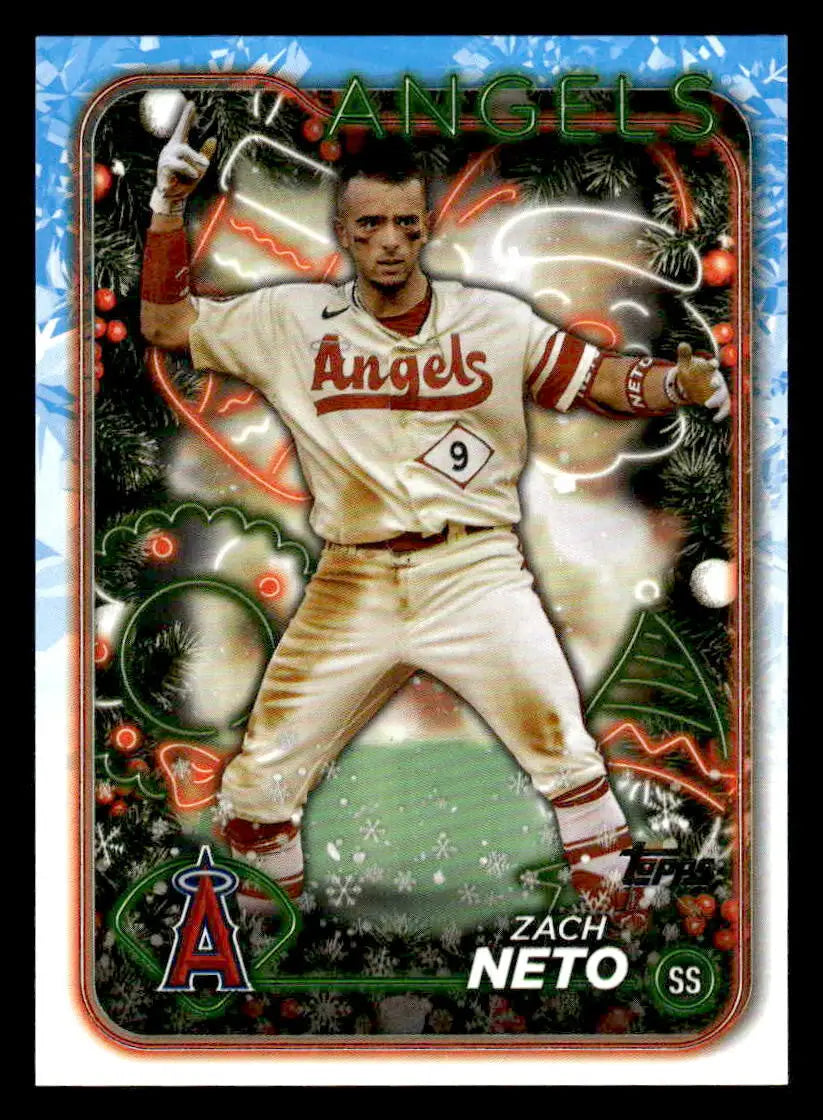 2024 Topps Holiday #H157 Zach Neto - Baseball Card Single