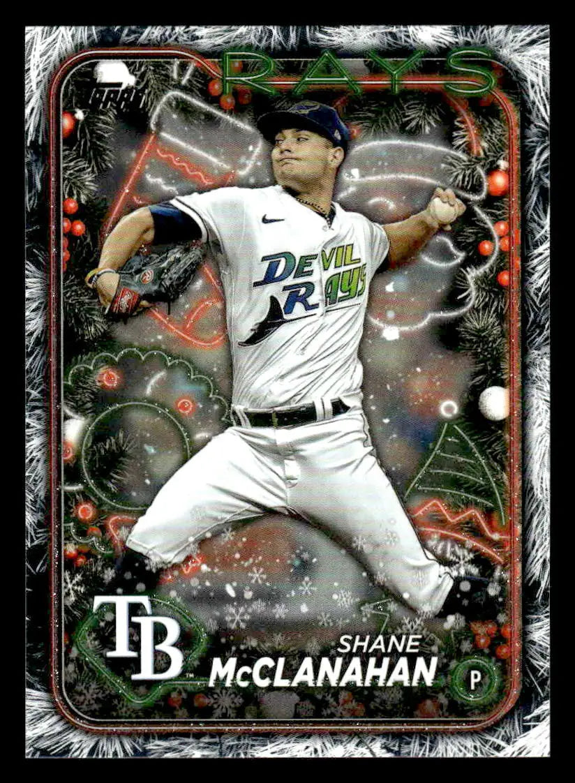 2024 Topps Holiday #H158 Shane McClanahan Holiday Tree - Baseball Card Single