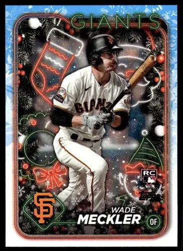 2024 Topps Holiday #H16 Wade Meckler NM-MT RC Rookie Giants ID:75378 - Baseball Card Single