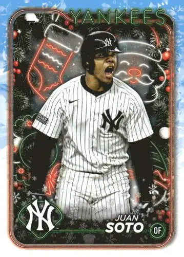 2024 Topps Holiday H162 Juan Soto baseball card NM-MT Yankees ID 76716