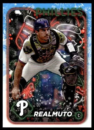2024 Topps Holiday J.T. Realmuto NM-MT Phillies baseball card with original gloss