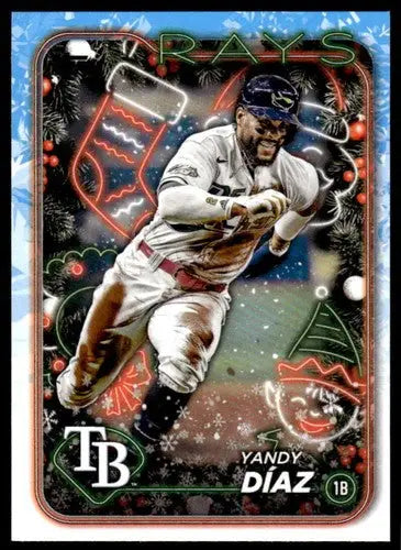 2024 Topps Holiday #H17 Yandy Diaz NM-MT Rays ID:74789 - Baseball Card Single