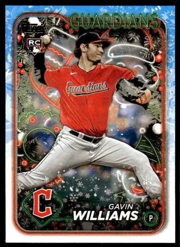 2024 Topps Holiday H173 Gavin Williams NM-MT RC Guardians baseball card