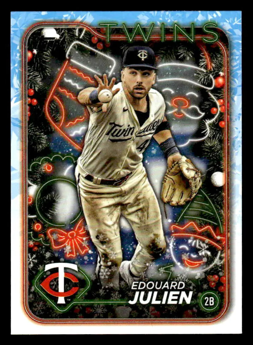 2024 Topps Holiday #H174 Edouard Julien - Baseball Card Single