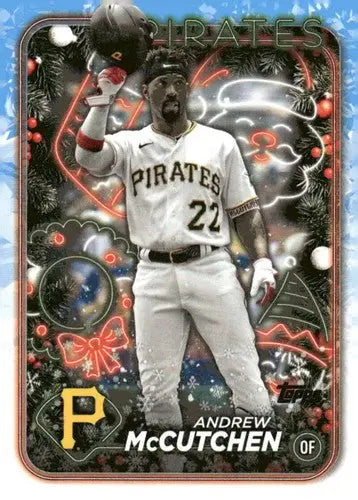 2024 Topps Holiday #H176 Andrew McCutchen NM-MT Pirates - Baseball Card Single