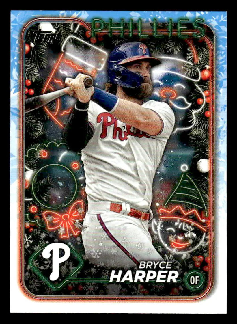 2024 Topps Holiday #H179 Bryce Harper - Baseball Card Single