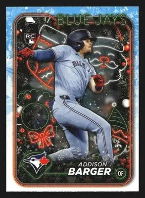 2024 Topps Holiday #H181 Addison Barger Toronto Blue Jays RC - Baseball Card Single