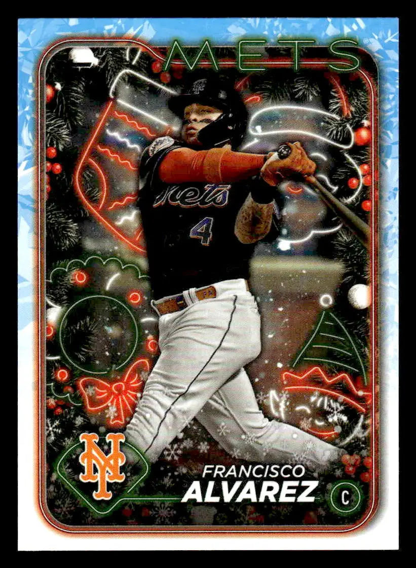 2024 Topps Holiday #H184 Francisco Alvarez - Baseball Card Single