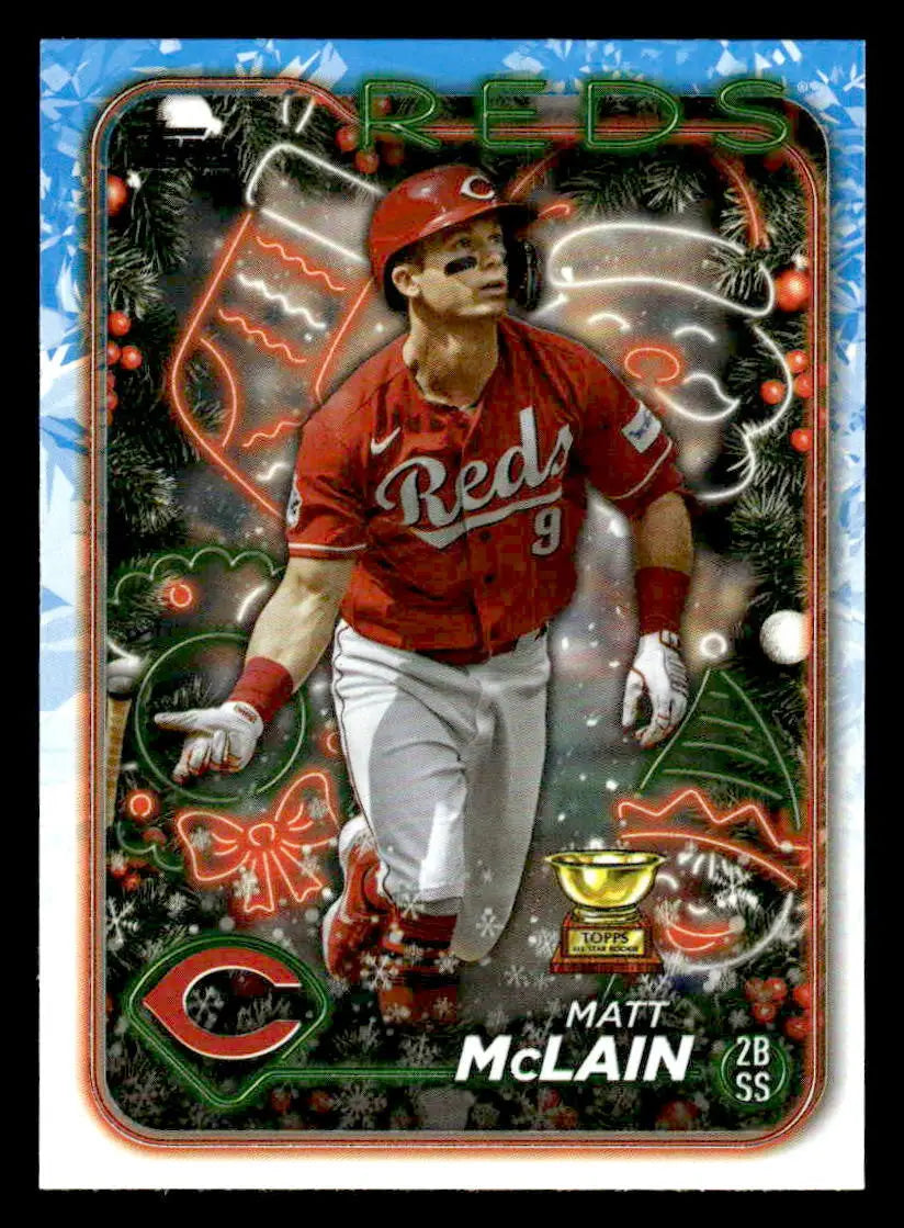 2024 Topps Holiday #H185 Matt McLain - Baseball Card Single