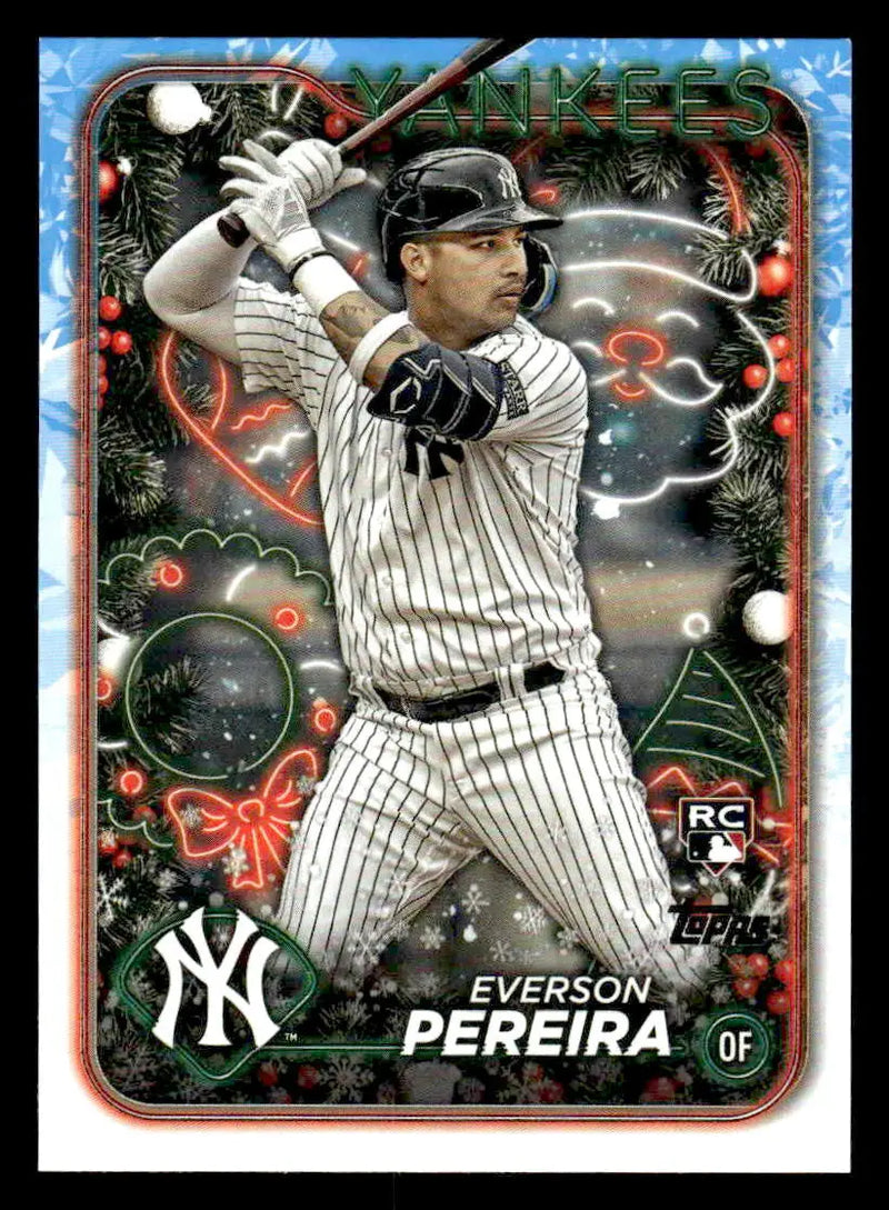 2024 Topps Holiday #H186 Everson Pereira - Baseball Card Single