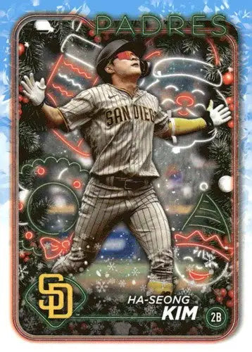 2024 Topps Holiday H189 Ha-Seong Kim Padres baseball card with original gloss