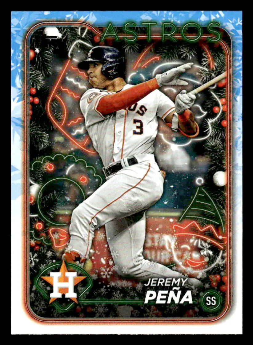 2024 Topps Holiday #H192 Jeremy Peña - Baseball Card Single