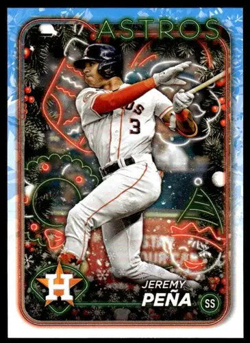 2024 Topps Holiday #H192 Jeremy Pena NM-MT Astros - Baseball Card Single