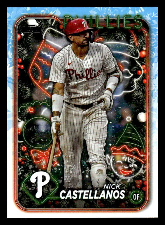 2024 Topps Holiday #H195 Nick Castellanos - Baseball Card Single
