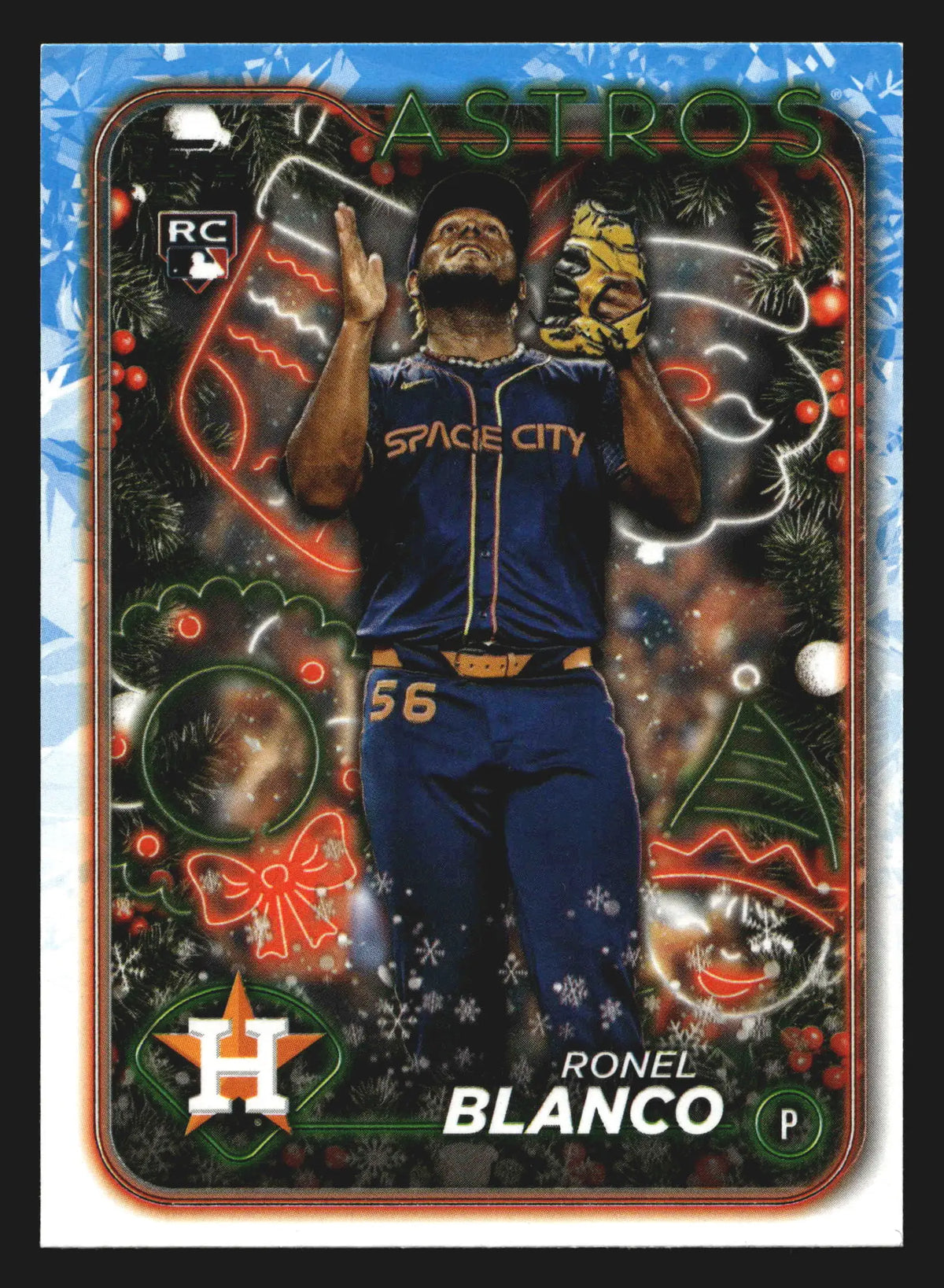 2024 Topps Holiday #H199 Ronel Blanco Astros RC - Baseball Card Single