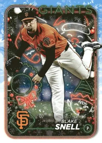 2024 Topps Holiday #H21 Blake Snell NM-MT Giants ID:75382 - Baseball Card Single