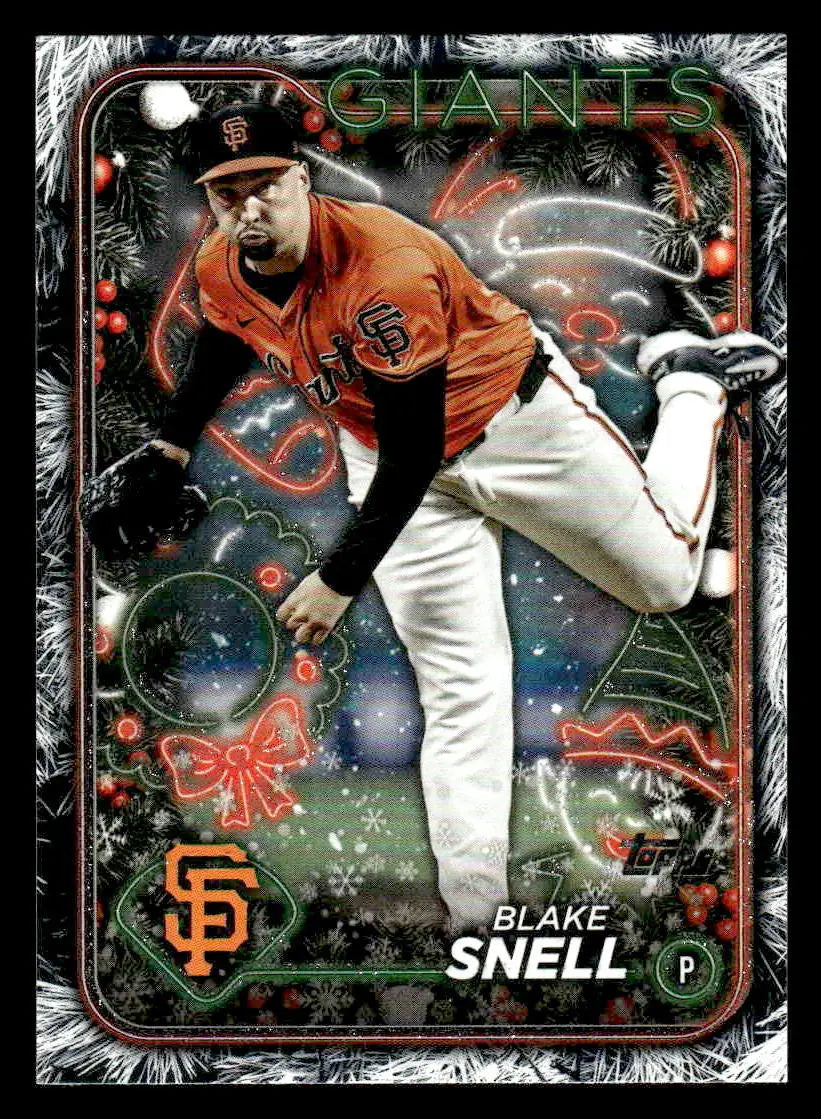 2024 Topps Holiday #H21 Blake Snell Holiday Tree - Baseball Card Single