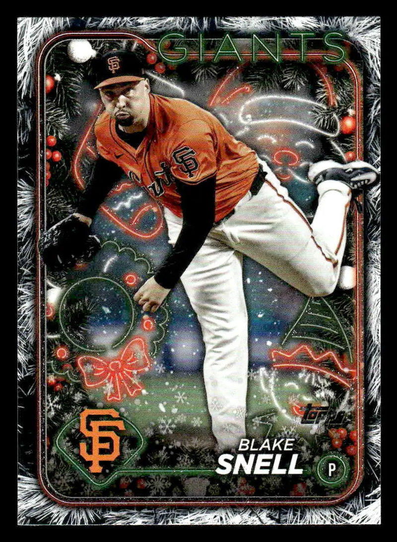 2024 Topps Holiday #H21 Blake Snell Holiday Tree - Baseball Card Single