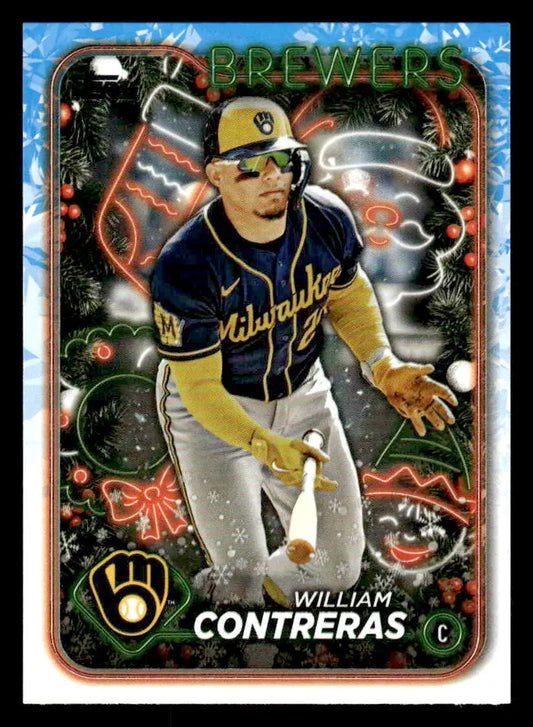 2024 Topps Holiday #H22 William Contreras - Baseball Card Single