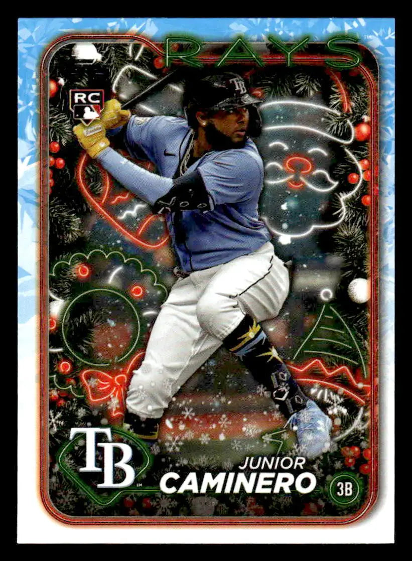 2024 Topps Holiday #H25 Junior Caminero - Baseball Card Single