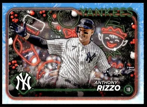 2024 Topps Holiday #H28 Anthony Rizzo NM-MT Yankees ID:75388 - Baseball Card Single