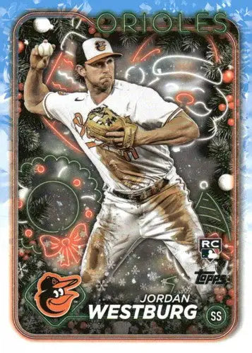 2024 Topps Holiday H29 Jordan Westburg rookie baseball card Orioles NM-MT ID 75389