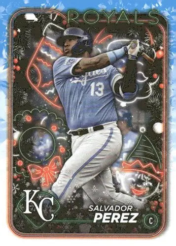 2024 Topps Holiday #H3 Salvador Perez NM-MT Royals ID:75369 - Baseball Card Single