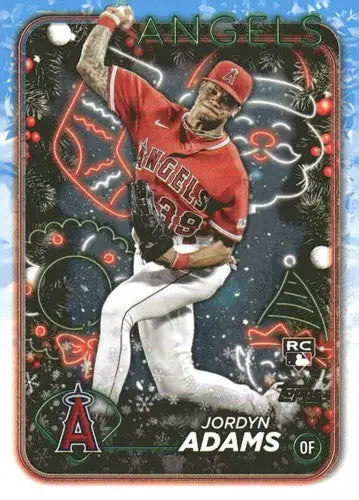 2024 Topps Holiday #H31 Jordyn Adams NM-MT RC Rookie Angels ID:75391 - Baseball Card Single