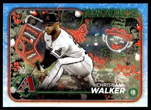 2024 Topps Holiday #H32 Christian Walker NM-MT Diamondbacks ID:74791 - Baseball Card Single