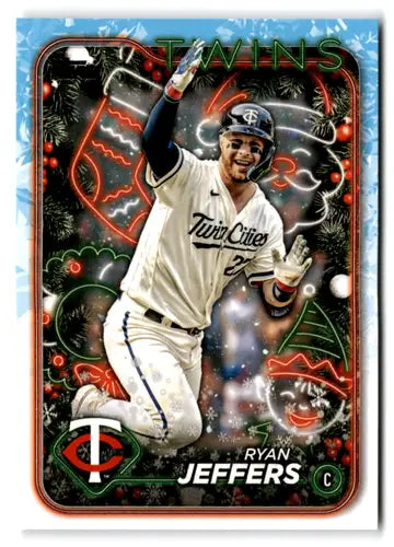 2024 Topps Holiday #H34 Ryan Jeffers NM-MT Twins ID:74792 - Baseball Card Single
